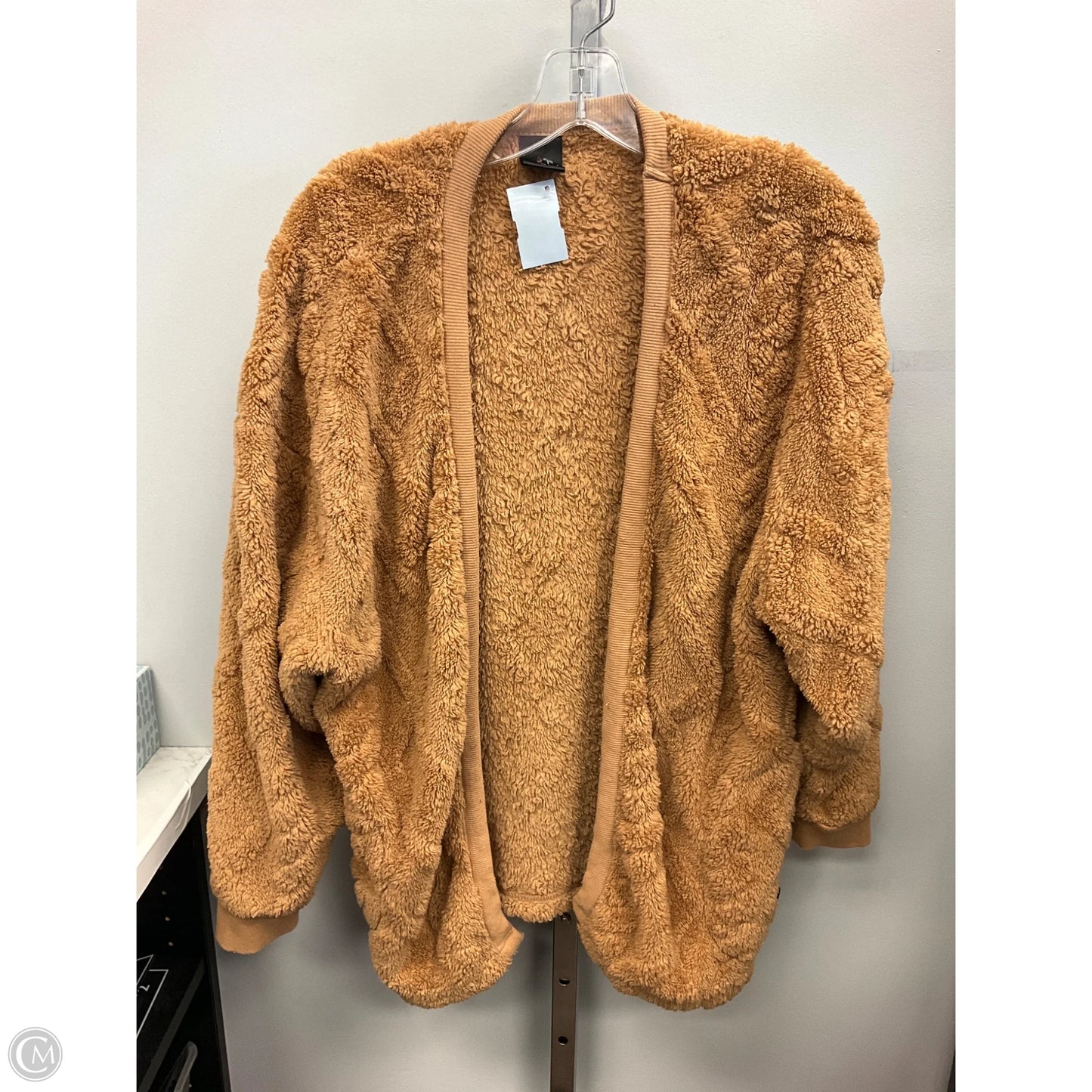 Sweater Cardigan By Cuddl Duds In Brown, Size: S