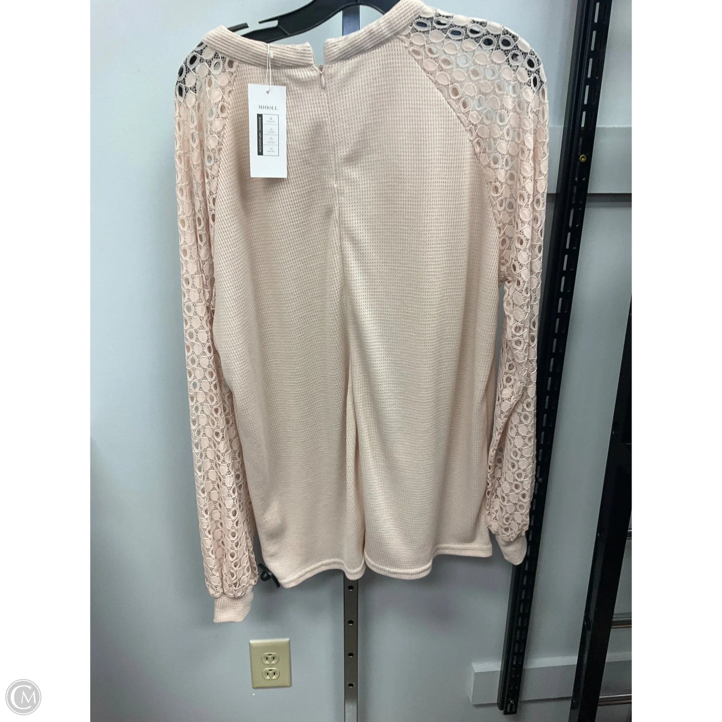 Top Long Sleeve By Miholl In Cream, Size: Xxl
