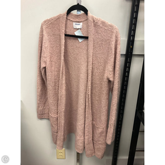 Sweater Cardigan By Old Navy In Pink, Size: L
