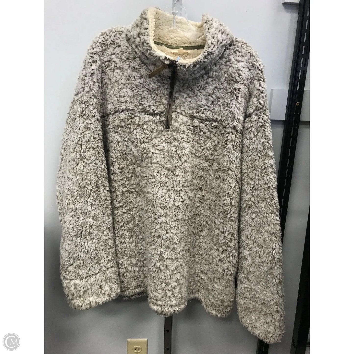 Jacket Fleece By Clothes Mentor In Tan, Size: 3x