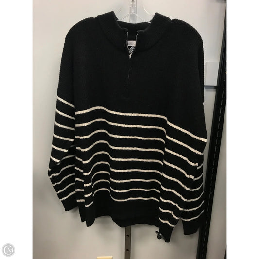 Sweater By Chicsoul In Black & White, Size: 3x
