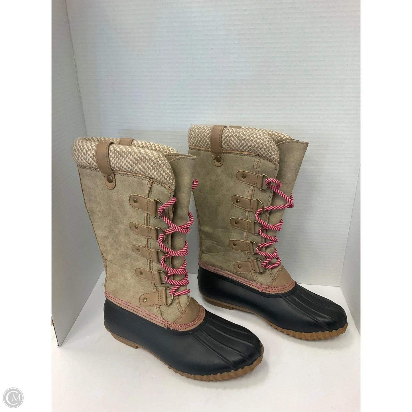 Boots Snow By Esprit In Tan, Size: 8