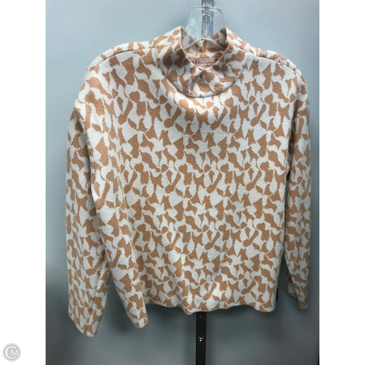 Sweater By Philosophy In Cream & Tan, Size: S
