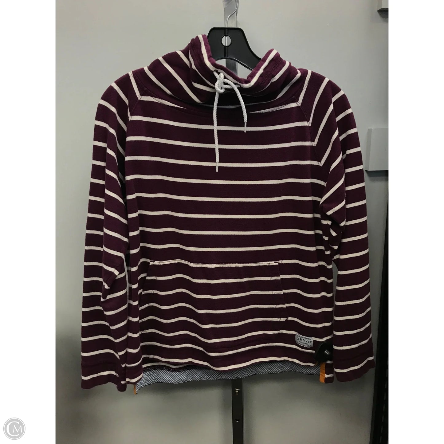 Top Long Sleeve By Orvis In Striped Pattern, Size: S