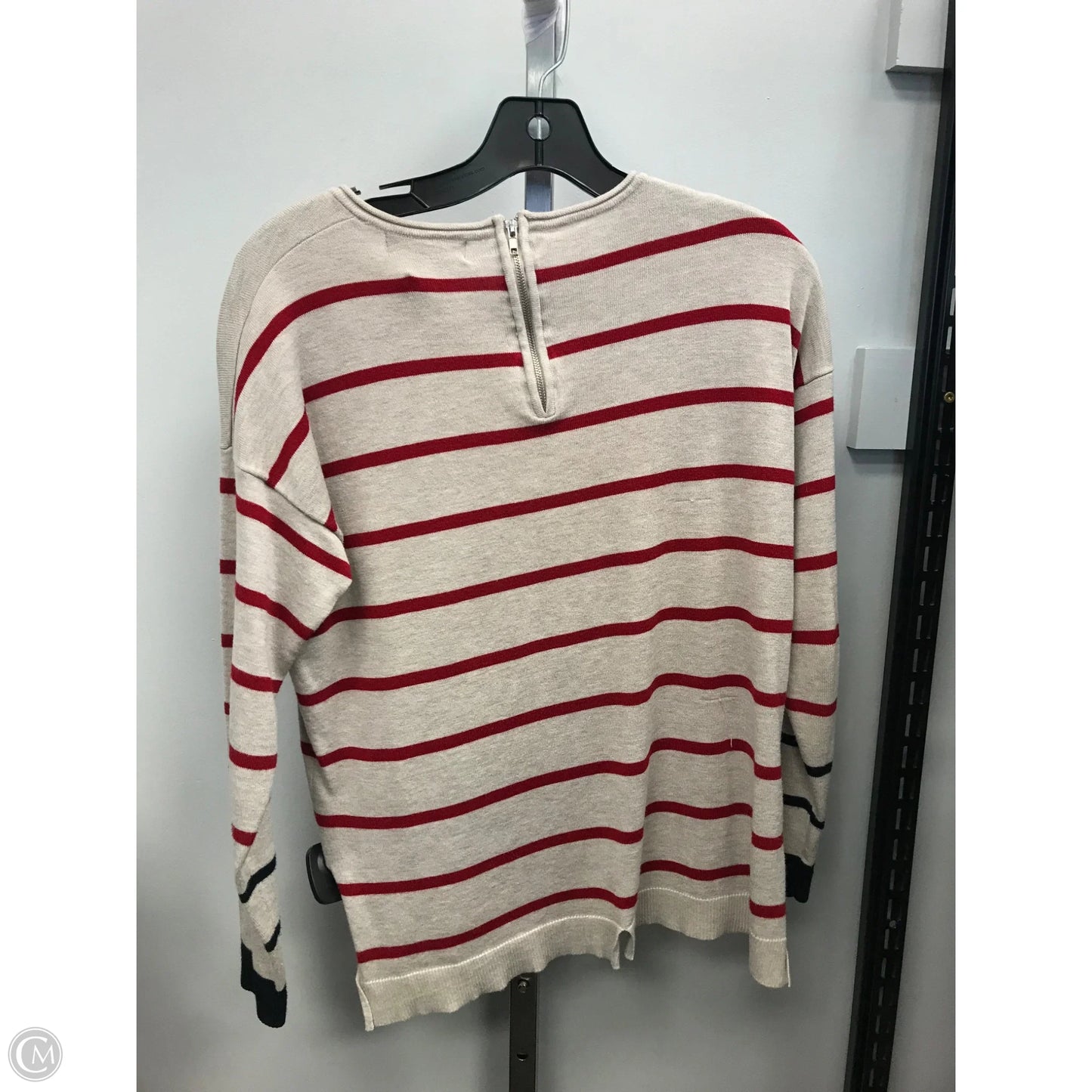Top Long Sleeve By Verve In Striped Pattern, Size: S