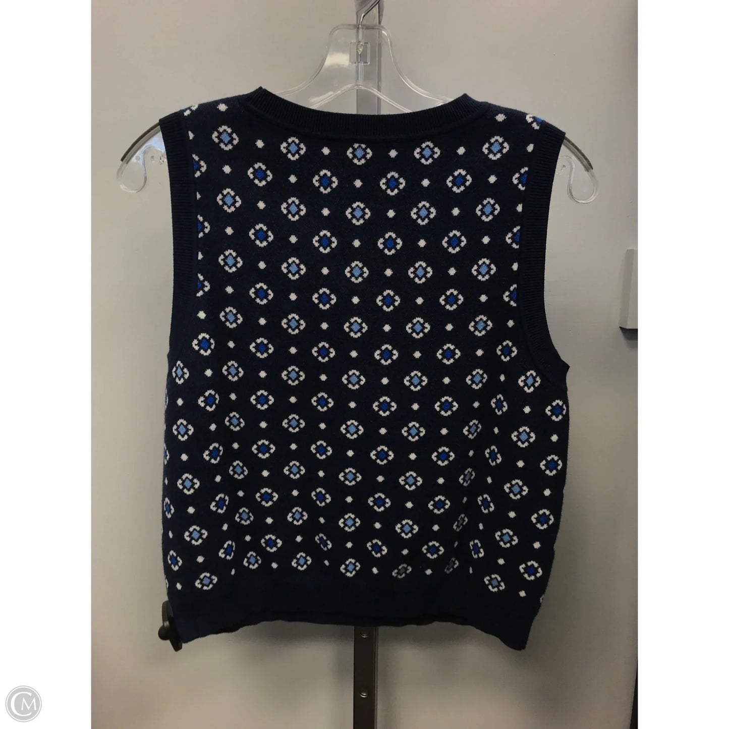 Vest Sweater By Loft In Blue, Size: Mp