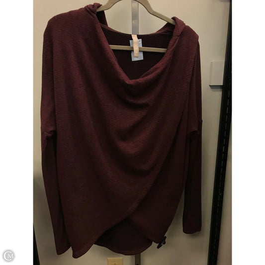 Athletic Sweatshirt Hoodie By Athleta In Maroon, Size: Xs