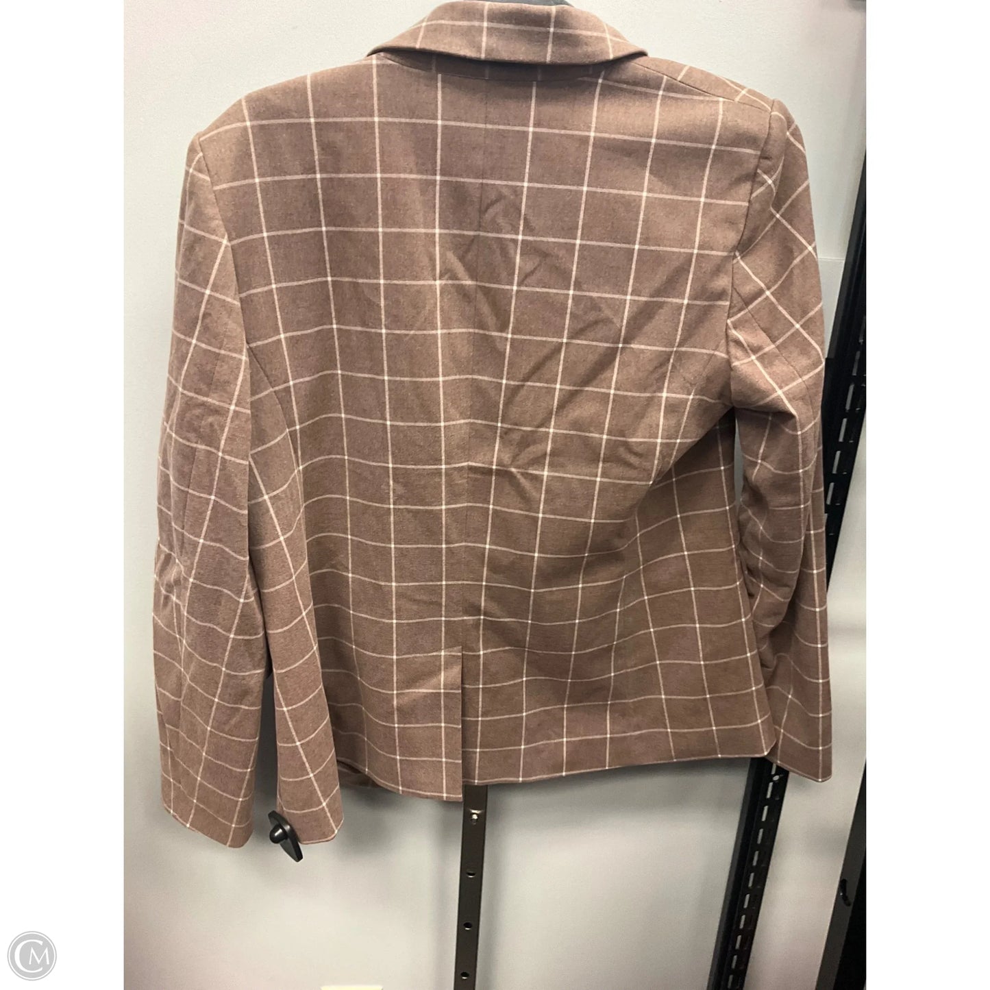 Blazer By Loft In Checkered Pattern, Size: 8