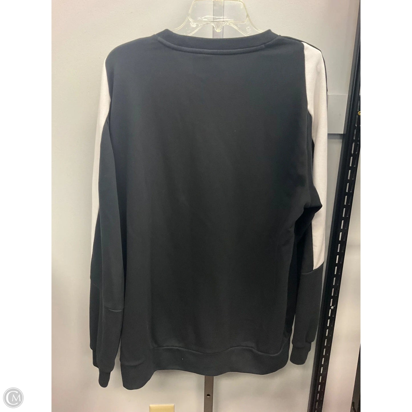 Athletic Sweatshirt Crewneck By Adidas In Black, Size: L