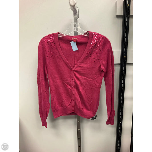 Sweater Cardigan By Merona In Red, Size: S