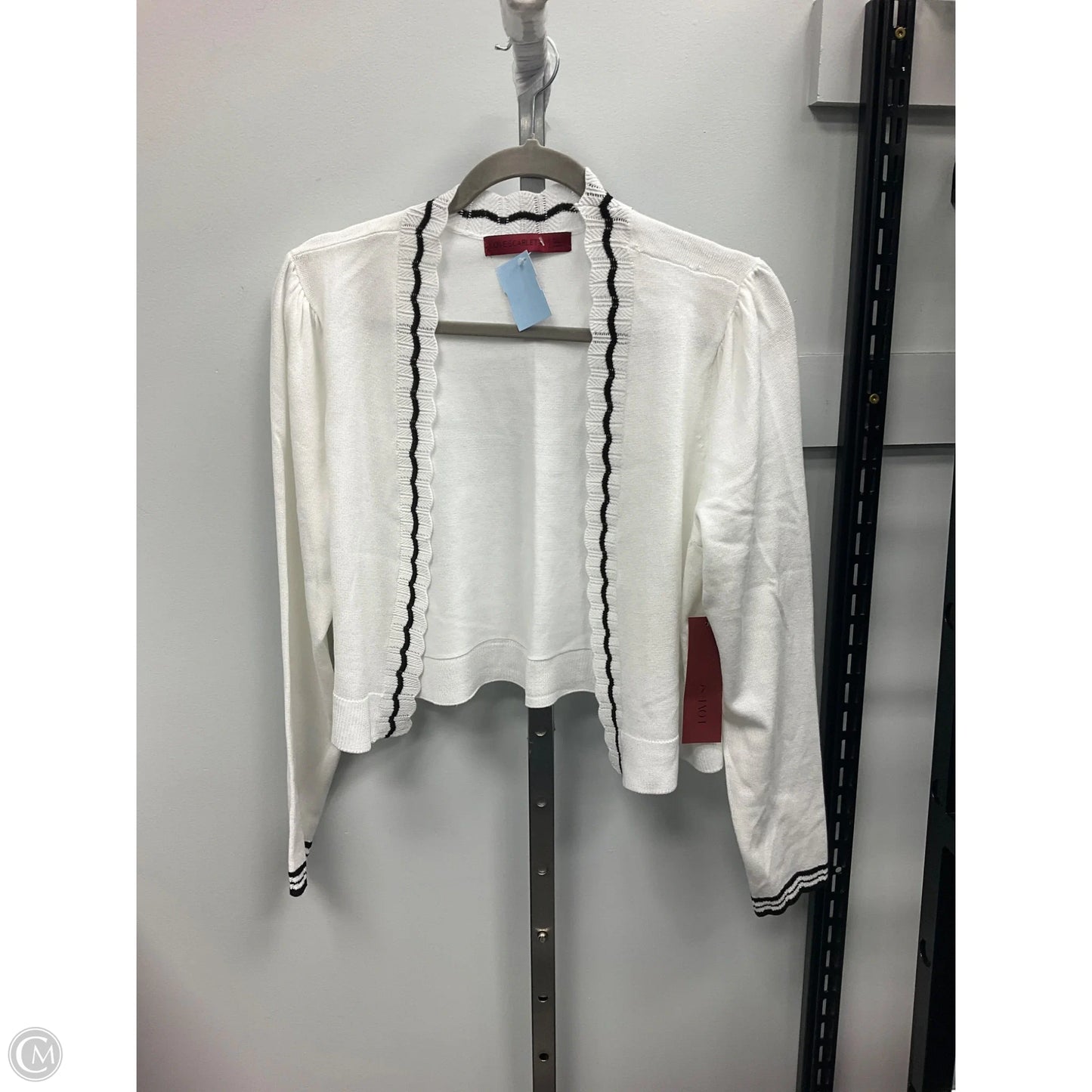 Sweater Cardigan By Love Scarlett In White, Size: L
