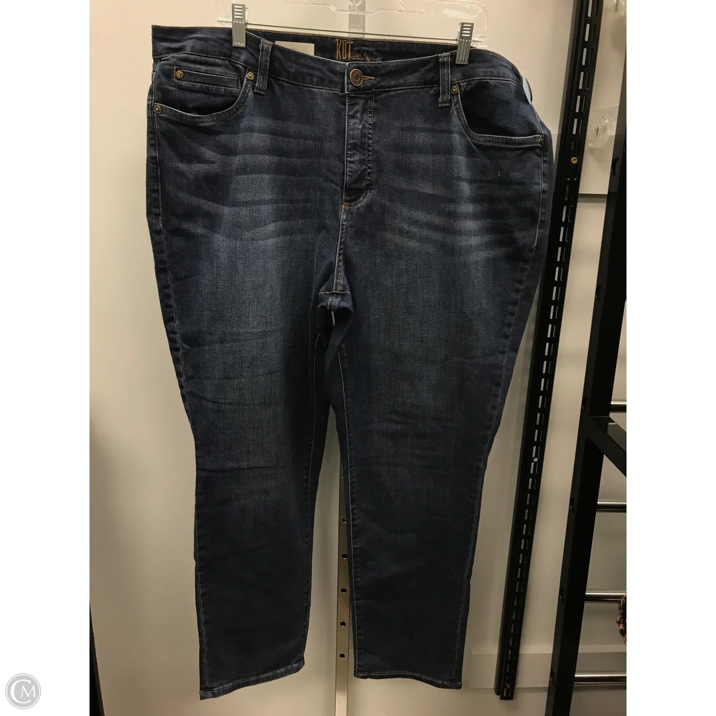 Jeans Boyfriend By Kut In Blue, Size: 16