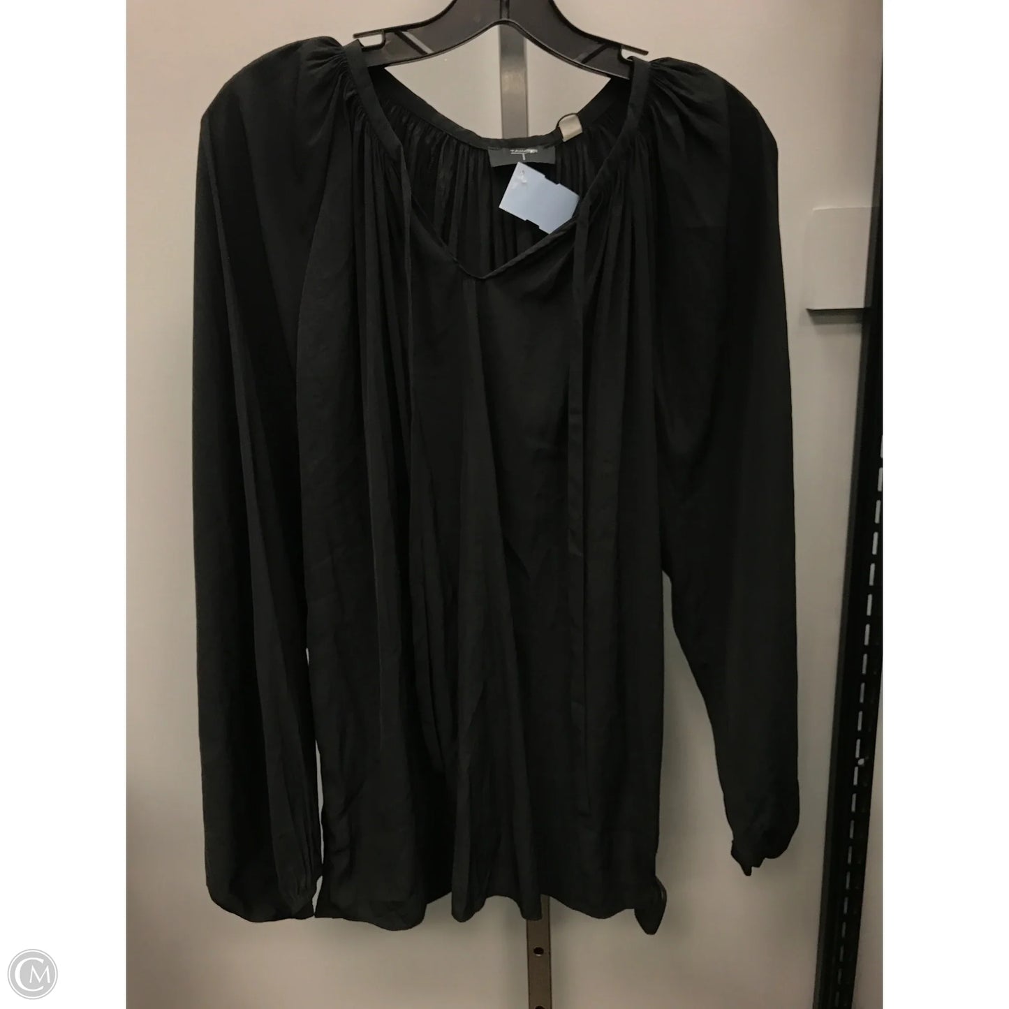 Top Long Sleeve By Tahari In Black, Size: M