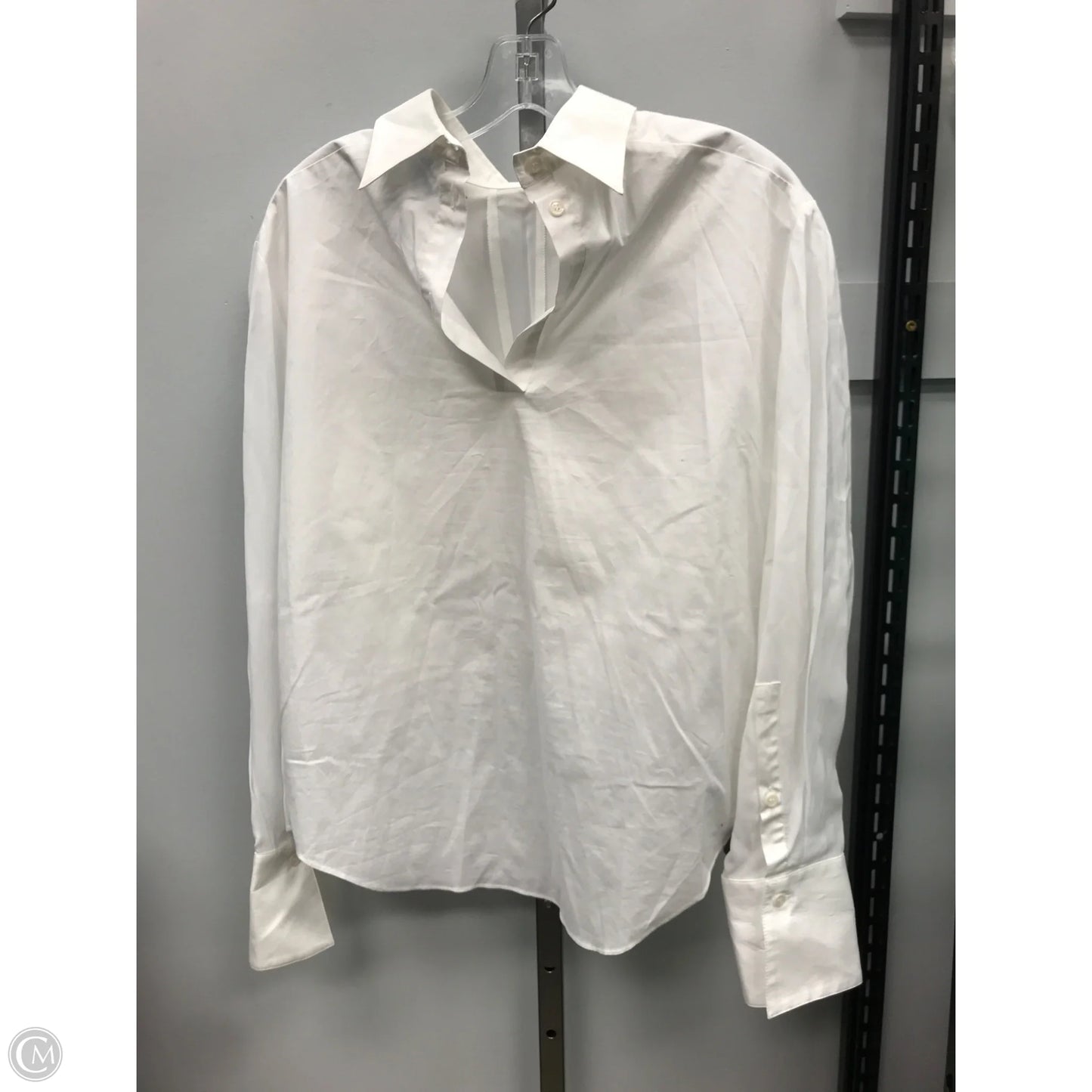 Top Long Sleeve By Zara In White, Size: M