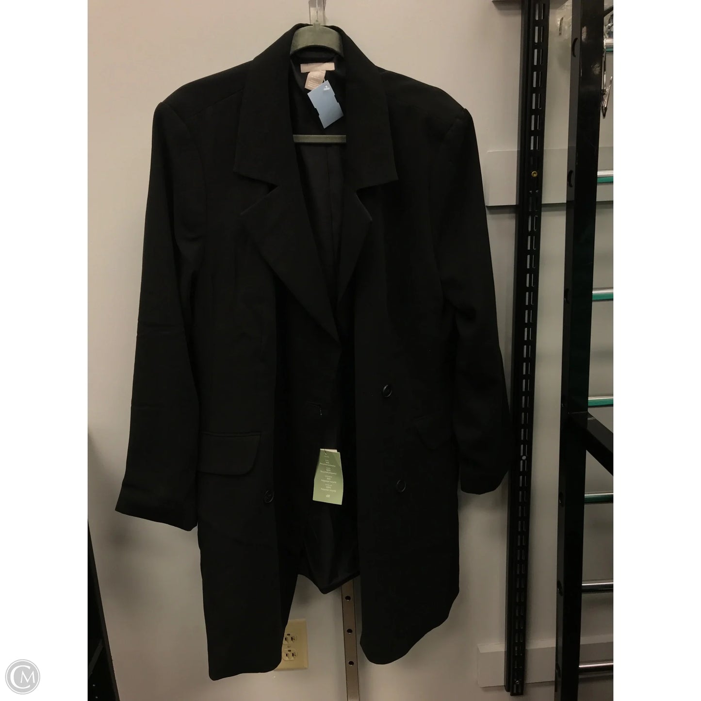 Blazer By H&m In Black, Size: Xl