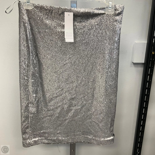 Skirt Mini & Short By White House Black Market In Silver, Size: 2