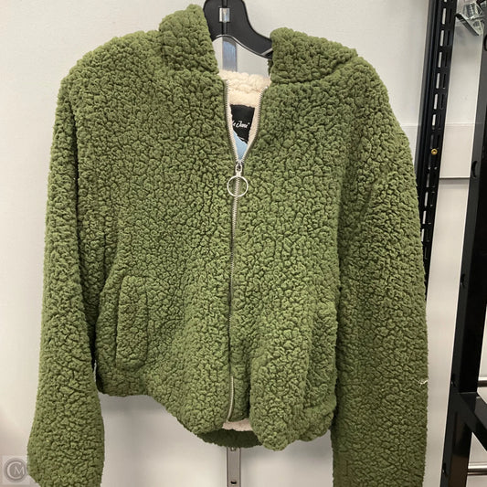 Jacket Faux Fur & Sherpa By Me Jane In Green, Size: Xl