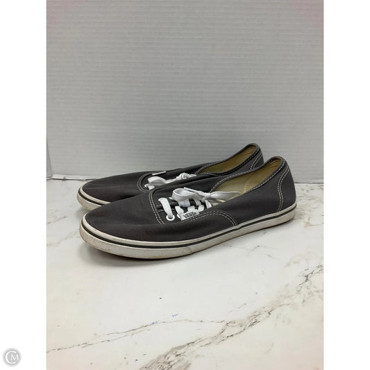 Shoes Sneakers By Vans In Grey, Size: 9.5