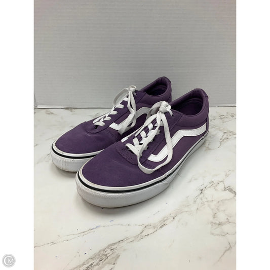 Shoes Sneakers By Vans In Purple, Size: 9.5