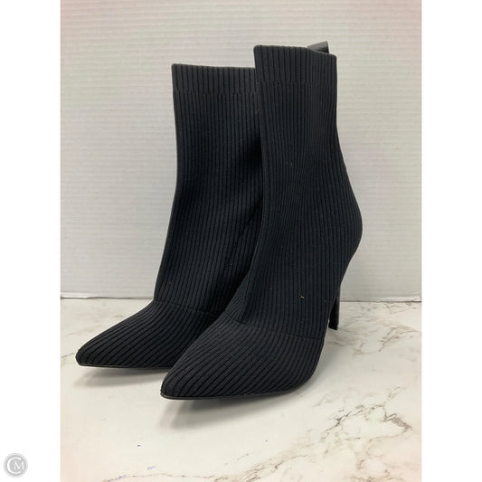 Boots Ankle Heels By Clothes Mentor In Black, Size: 8.5
