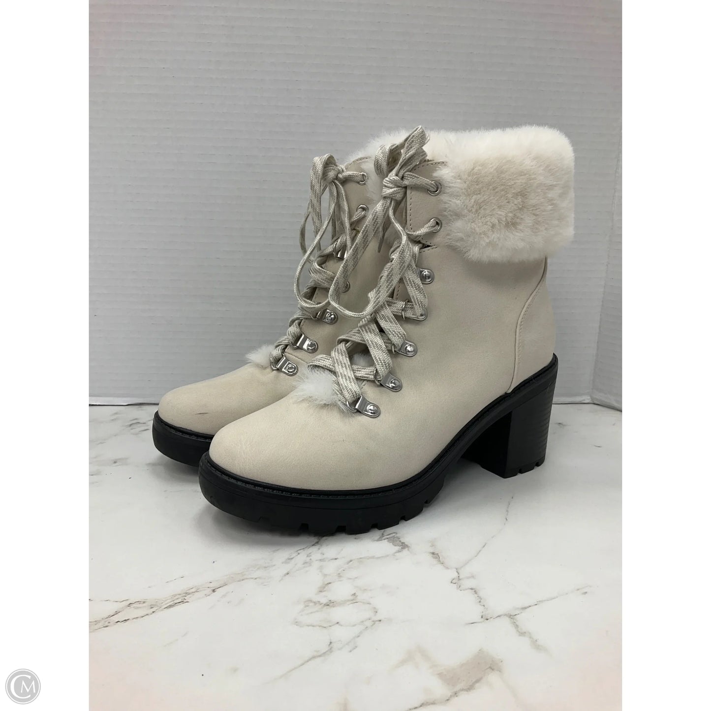 Boots Ankle Flats By Esprit In Tan, Size: 8