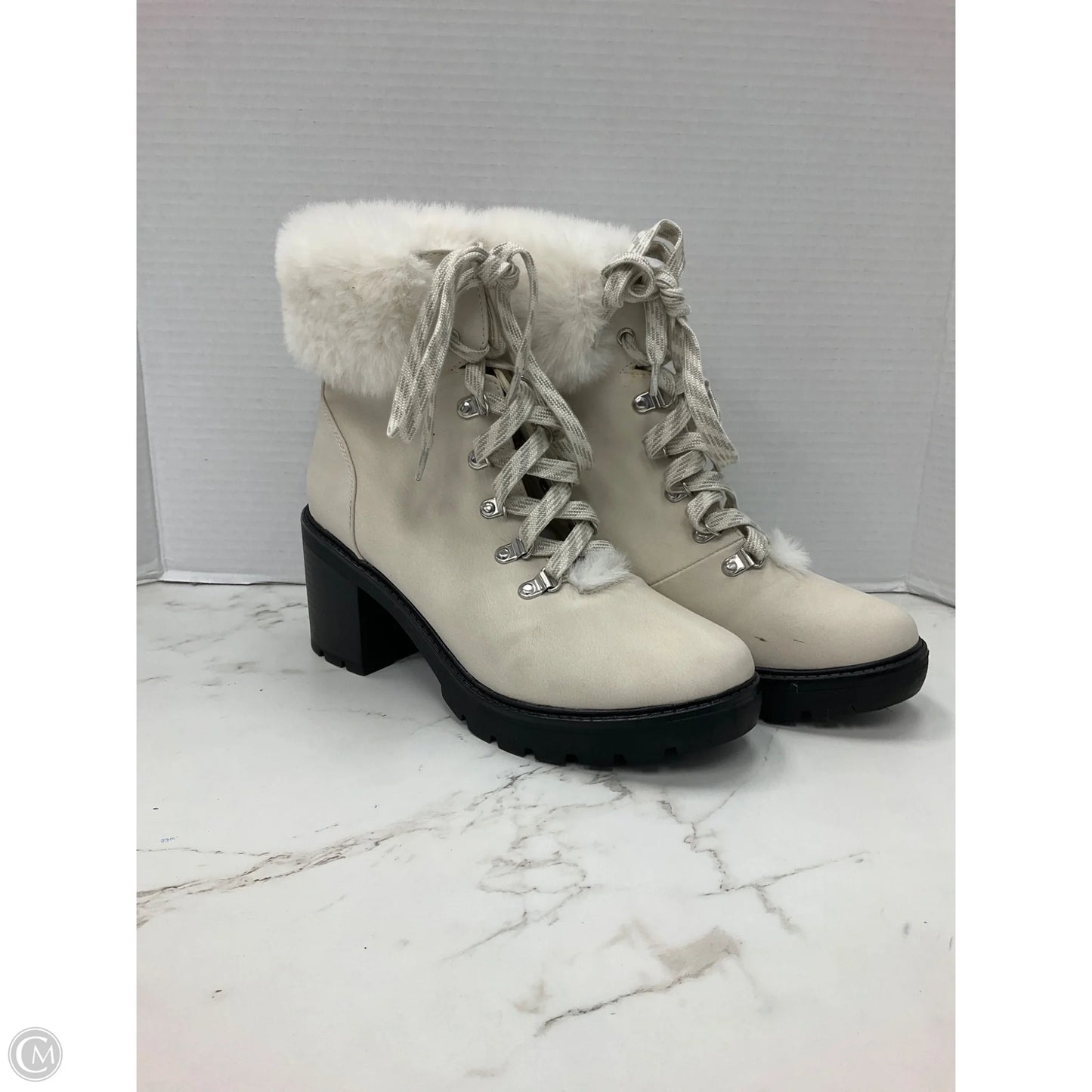 Boots Ankle Flats By Esprit In Tan, Size: 8