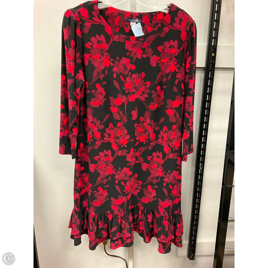 Dress Casual Midi By Tommy Hilfiger In Red, Size: 14