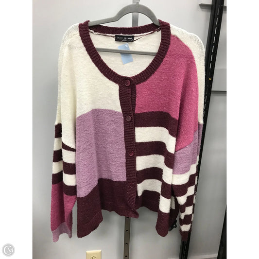 Sweater Cardigan By Lane Bryant In Purple, Size: 26