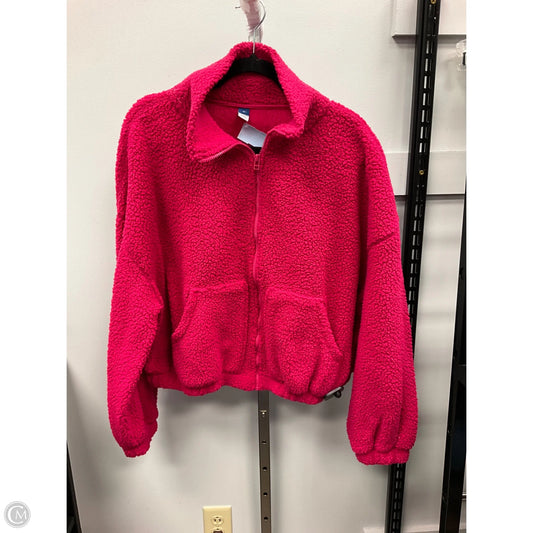 Jacket Fleece By Old Navy In Pink, Size: M