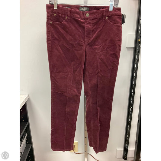 Pants Corduroy By Talbots In Maroon, Size: 8p