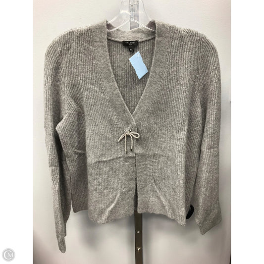 Sweater Cardigan By Talbots In Grey, Size: Mp