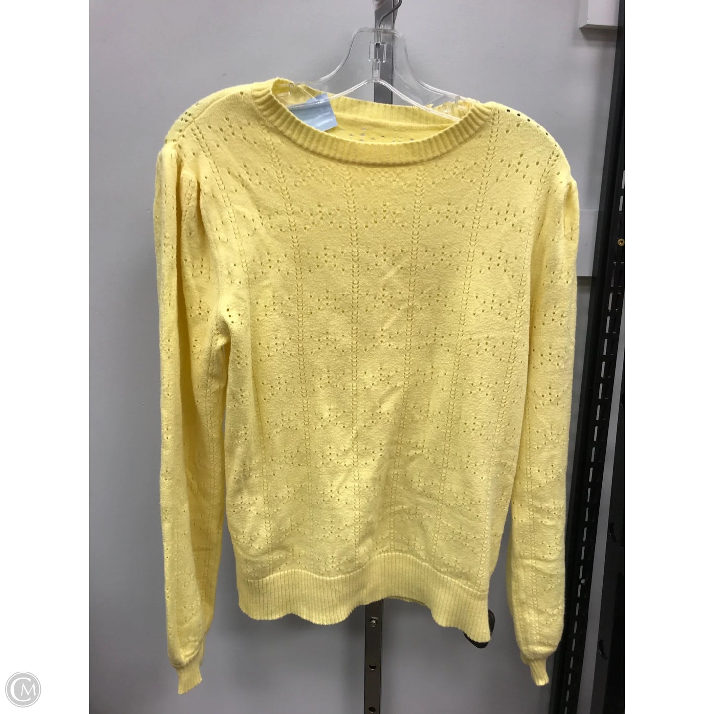 Sweater By Clothes Mentor In Yellow, Size: L