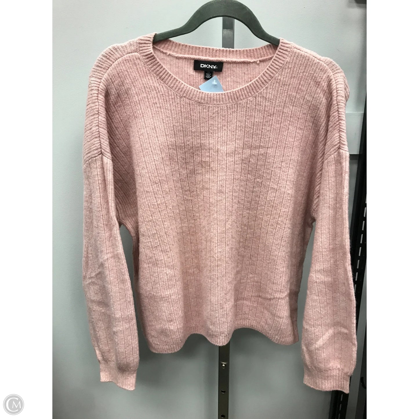 Sweater By Dkny In Pink, Size: L