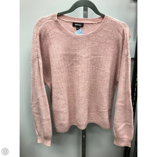 Sweater By Dkny In Pink, Size: L