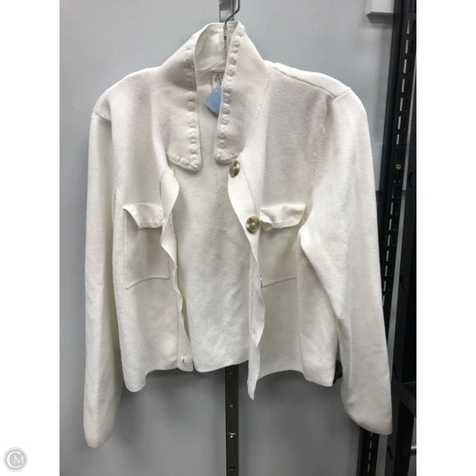 Sweater Cardigan By Joie In White, Size: L