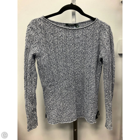 Sweater By Lauren By Ralph Lauren In Blue, Size: M
