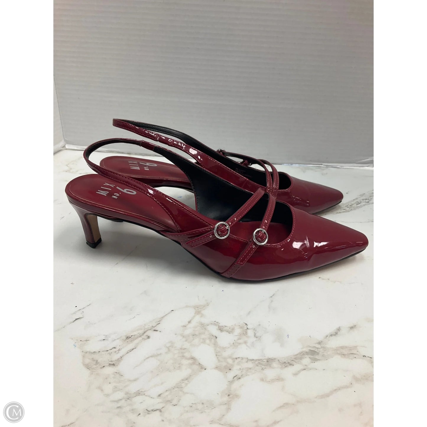 Shoes Heels Kitten By Mix No 6 In Red, Size: 10