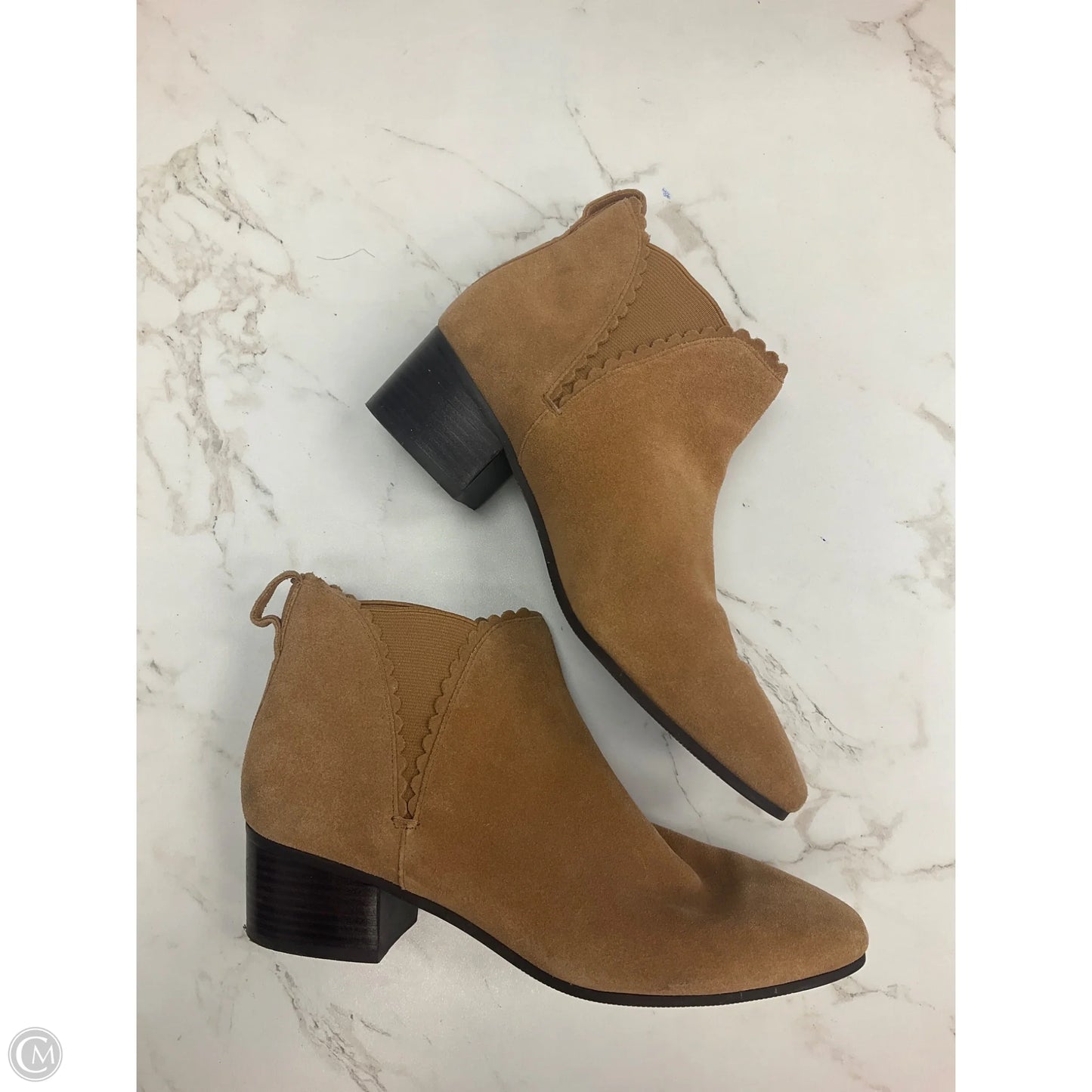 Boots Ankle Heels By Talbots In Tan, Size: 8