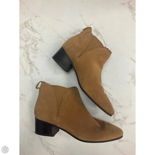 Boots Ankle Heels By Talbots In Tan, Size: 8
