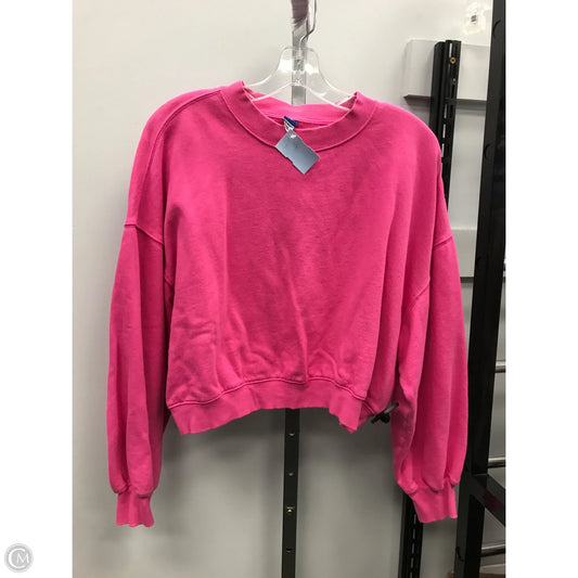 Sweatshirt Crewneck By Old Navy In Pink, Size: S