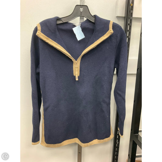 Sweatshirt Hoodie By Talbots In Navy, Size: Xs