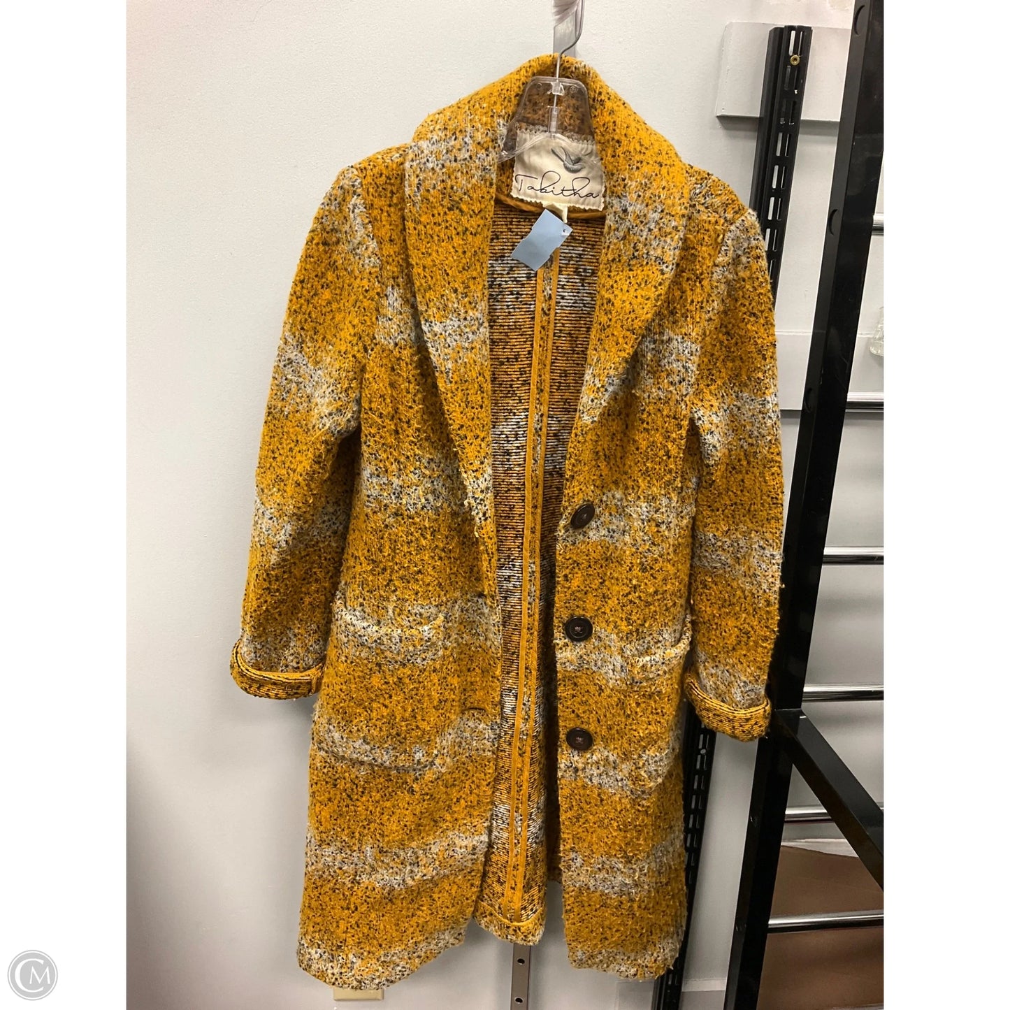 Coat Wool By Tabitha In Yellow, Size: S