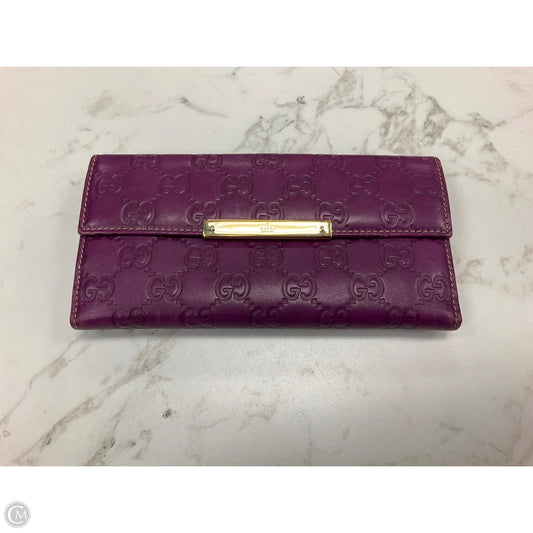 Wallet Luxury Designer By Gucci, Size: Medium