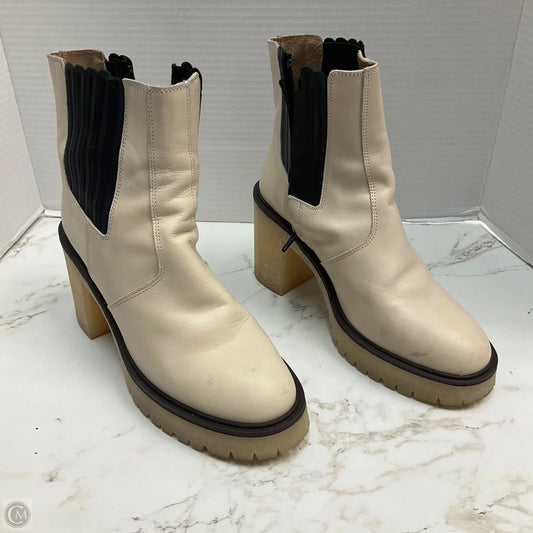 Boots Ankle Heels By Free People In Cream, Size: 8.5