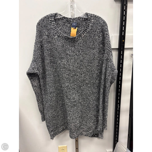 Sweater By Gap In Black & White, Size: Xl