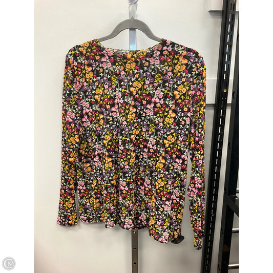 Top Long Sleeve By Inc In Floral Print, Size: 2x