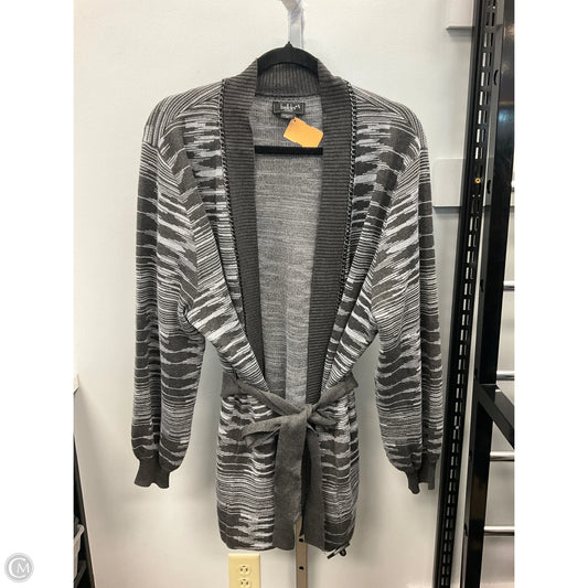 Sweater Cardigan By Belldini In Grey, Size: 2x