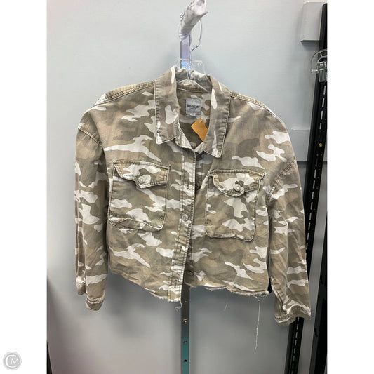 Jacket Denim By Kensie In Camouflage Print, Size: L