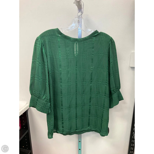 Top Long Sleeve By Shein In Green, Size: Xl
