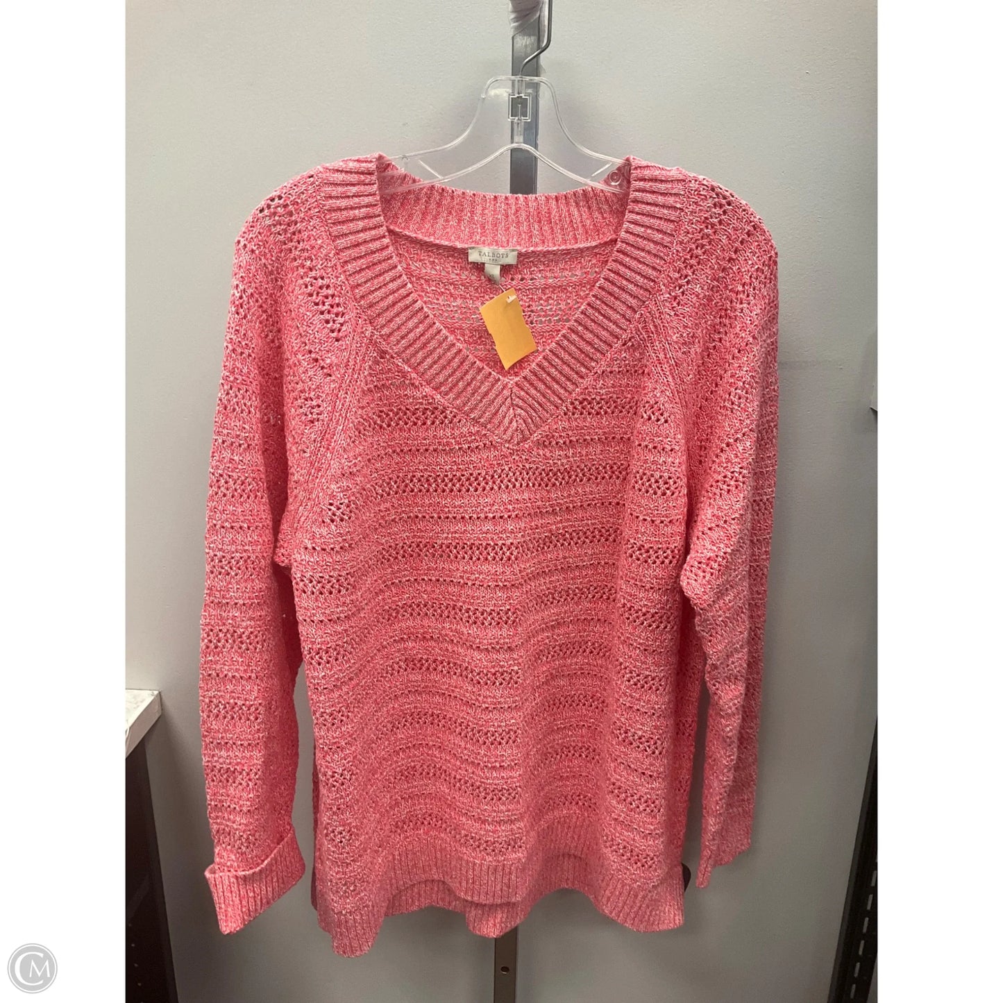 Sweater By Talbots In Pink, Size: Xl